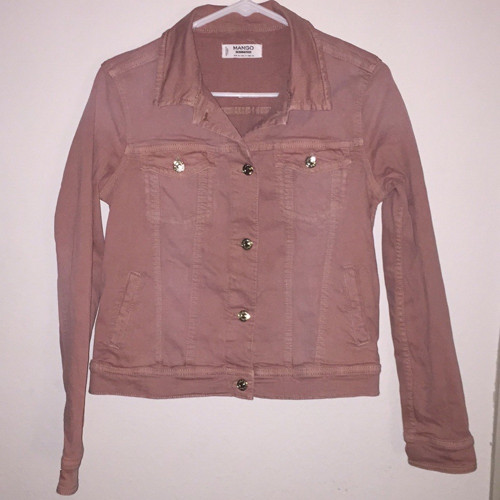buy 1 get 1 free💥 mango pink jean jacket